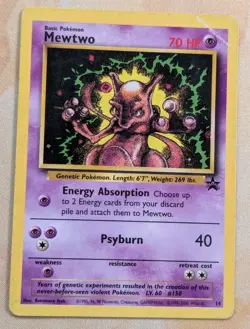 Mewtwo - Black Star #14 2000 Promos - Wizards WOTC Vintage Pokemong Card TCG ⭐ - Image 1