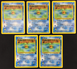Lot of 5 1999 Pokemon Black Star Promo Card #20 Psyduck Excellent NM Unplayed - Image 3