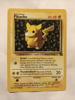 Pokemon "Ivy" PIKACHU Card BLACK STAR PROMO Set #1 Wizard of the Coast League NM - Image 1