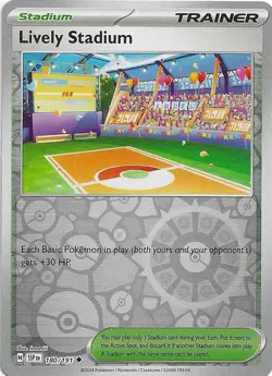 Pokemon TCG Card - Lively Stadium 083/191 Reverse Holo | Surging Sparks | NM/MT - Image 1