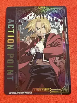 Fullmetal Alchemist Edward Elric Action Point Card Foil Union Arena FMA-AP01 - Image 1