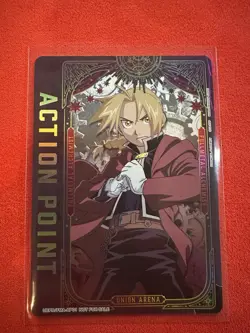 Fullmetal Alchemist Edward Elric Action Point Card Foil Union Arena FMA-AP01 - Image 3