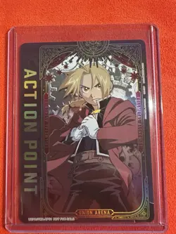 Fullmetal Alchemist Edward Elric Action Point Card Foil Union Arena FMA-AP01 - Image 4