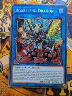 Borrelend Dragon RA02-EN043 Secret Rare 1st Edition YuGiOh TCG Card NM - Image 1