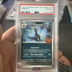 PSA 10 Umbreon 2024 Trick or Trade Halloween Pokemon Card #130 Gem Mint - Image 1