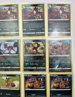 12 Card Lot Nickit Thievul common rare Reverse Holo Pokemon TCG - Image 3