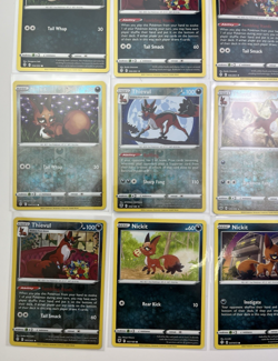 12 Card Lot Nickit Thievul common rare Reverse Holo Pokemon TCG - Image 5