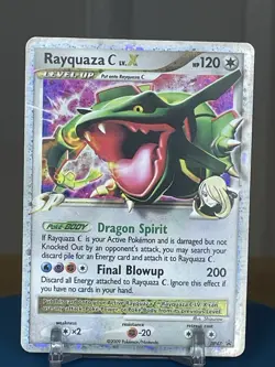 Rayquaza C LV.X DP47 Holo Diamond & Pearl Promo Pokemon Card - Image 3