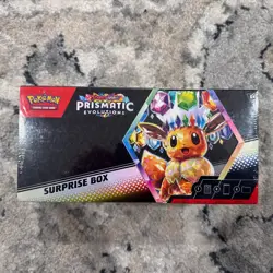 Prismatic Evolutions Surprise Box Sealed Stamped EX Promo Cards - Image 1