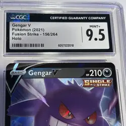 Gengar V Ultra Rare Fusion Strike 156/264 CGC 9.5 Mint+ Pokemon Sword & Shield - Image 3