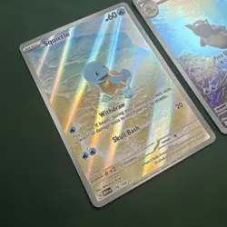 2023 Pokemon Squirtle, Wartortle, & Blastoise EX Scarlet & Violet 151 IR/SIR Set - Image 2