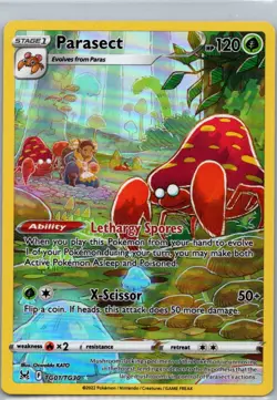 Pokemon TCG Parasect TG01/30 Lost Origin Trainer Gallery Holo NM - Image 1