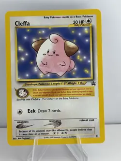 Cleffa 31/53 Wotc Black Star Promo Regular Pokemon NM Unplayed - Image 1