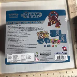 2016 POKEMON XY STEAM SIEGE ELITE TRAINER BOX ETB FACTORY SEALED No Tears - Image 3