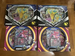 Pokemon TCG: 2x HOOPA V BOX + 2x PIKACHU V BOX BRAND NEW SEALED READY TO SHIP - Image 1