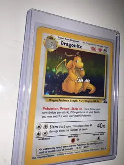 Pokemon TCG Dragonite Holo Fossil Set 4/62 - Vintage WOTC 1999-Nice - Image 5