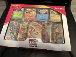 Pokemon TCG Scarlet & Violet 151 5-Pack of Mini Tins and 4 Promos Costco Bundle - Image 1