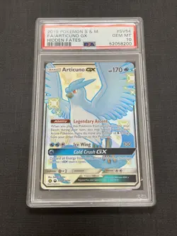 Pokemon PSA 10 Articuno GX Hidden Fates SV54/SV94 Holo Full Art GEM MINT! - Image 1