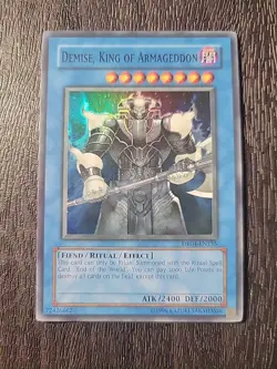 Demise, King of Armageddon - DR04-EN155 - Super Rare - Unlimited Edition LP - Image 1