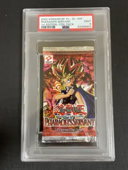 Yu-Gi-Oh! Pharaoh's Servant 1st Edition PSV Sealed Booster Pack PSA 9 Mint - Image 1