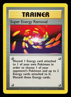 Super Energy Removal 79/102 Rare Base Set Pokemon Card - Image 1