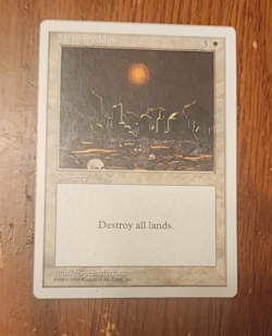 1x Armageddon rare sorcery card - 4th edition - NM/VG - Image 1