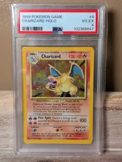 Pokemon Card - Charizard 4/102 Base Set Holo Rare WOTC Vintage - PSA 4 🔥 - Image 1