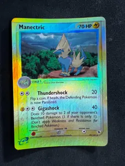 Manectric 39/109 Ruby & Sapphire Reverse Holo Pokemon Card LP - Image 1