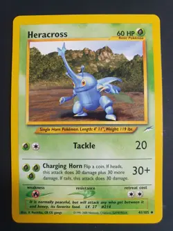 Heracross 41/105 - Neo Destiny Set - Pokemon Card - Excellent Condition - Image 1