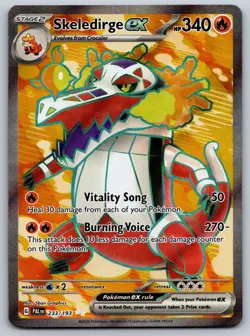 Skeledirge ex 233/193 SV02: Paldea Evolved NM Pokemon Card TCG - Image 1