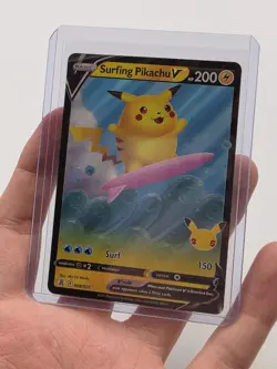Surfing Pikachu V 008/025 - Celebrations - Holo Pokemon Card Near Mint (NM) - Image 1