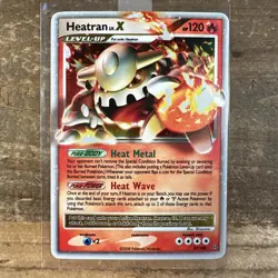 Pokemon Card Heatran Lv.X 97/100 Stormfront Holo Rare NM - Image 1