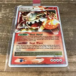 Pokemon Card Heatran Lv.X 97/100 Stormfront Holo Rare NM - Image 2