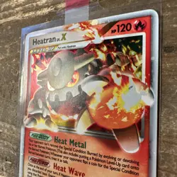 Pokemon Card Heatran Lv.X 97/100 Stormfront Holo Rare NM - Image 3