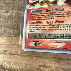 Pokemon Card Heatran Lv.X 97/100 Stormfront Holo Rare NM - Image 4