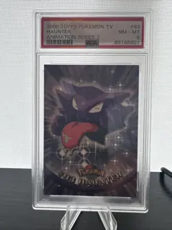 Topps 2000 Pokemon Haunter Card TV Animation Edition Series 2 #93 PSA 8 NM-MT - Image 1