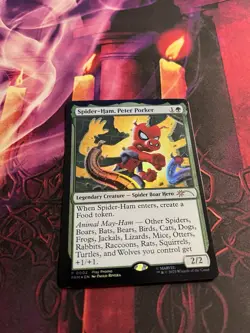 Spider-Ham, Peter Porker MTG Marvel's Spider-Man FOIL Promo Commander Party - Image 1