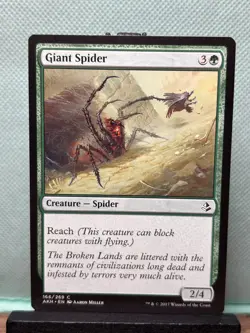 MTG TCG: Giant Spider 266/269, Amonkhet - Image 1