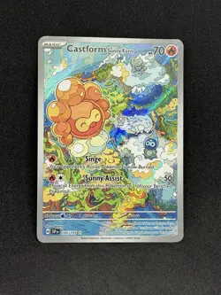 Pokemon-Castform Sunny Form 195/191 Sv08: Surging Sparks Holo - Image 1