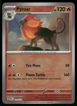 Pyroar (Master Ball Pattern) 016/131 Uncommon Holo NM Pokemon SV: Prismatic Evol - Image 1