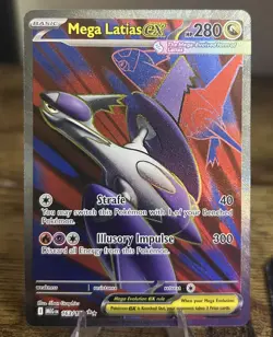 Pokemon Mega Evolution Mega Latias ex Full Art 163/132 NM - Image 1