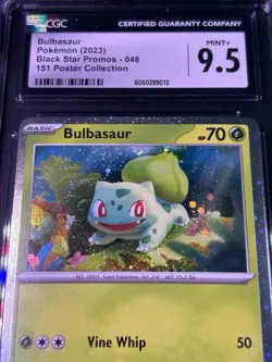Bulbasaur Pokemon (2023) Black Star Promos - 046 - SWIRL - CGC Mint+ 9.5 - Image 2