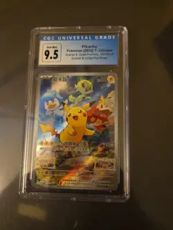 Pikachu SV-P Scarlet Violet Pre-Order Gem Mint Chinese Pokemon CGC 9.5 - Image 1
