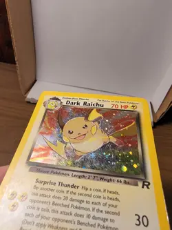 Dark Raichu Rocket Set Pokemon Tcg 2000 Secret Rare Holo Swirl 83 83/82 - Image 4