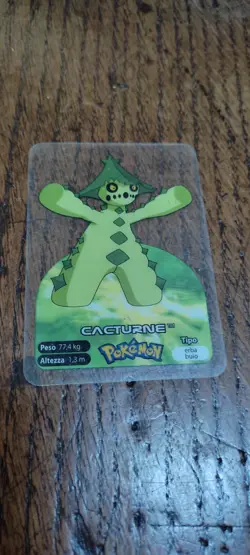 Cacturne 332 Pokemon Lamincards Edibas - ITA - PLAYED - Image 1