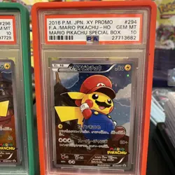 2016 Pokemon Mario & Luigi Pikachu 294/XY-P & 296/XY-P - PSA 10 - Image 3