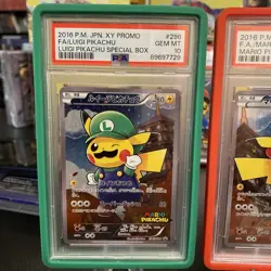 2016 Pokemon Mario & Luigi Pikachu 294/XY-P & 296/XY-P - PSA 10 - Image 4