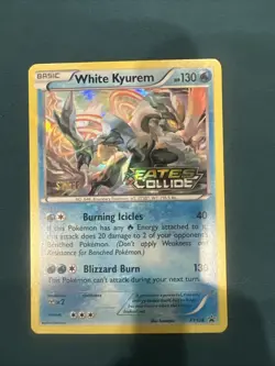 2016 POKEMON XY BLACK STAR PROMO FATES COLLIDE-STAFF WHITE KYUREM-HOLO NM Rare - Image 1