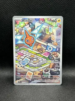 Rotom 197/182 ILLUSTRATION RARE HOLO Destined Rivals Sv10 Pokemon English IR TCG - Image 1