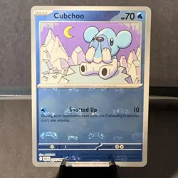 Pokemon TCG Cubchoo Master Ball Pattern 025/086 Sv: Black Bolt Holo NM/M - Image 1